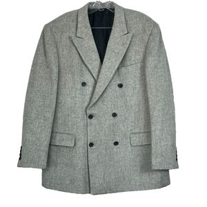 Paul Fredrick Mens 42R 100% Camel Hair Double Breasted Peak Lapel Coat Jacket